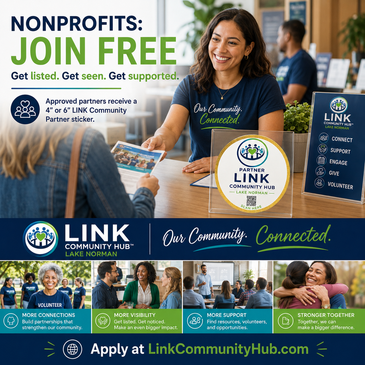 Nonprofits join LINK Community Hub Lake Norman for free