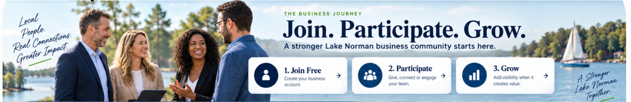 Business journey Join Participate Grow