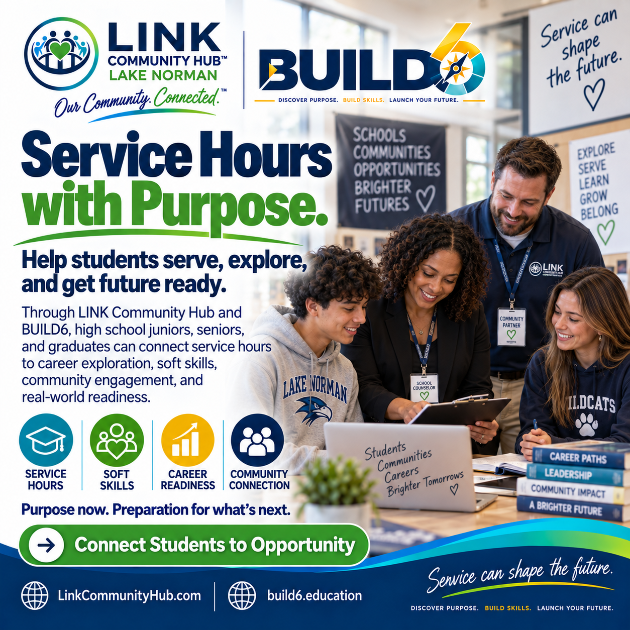 Service hours with purpose help students serve, explore and get future ready
